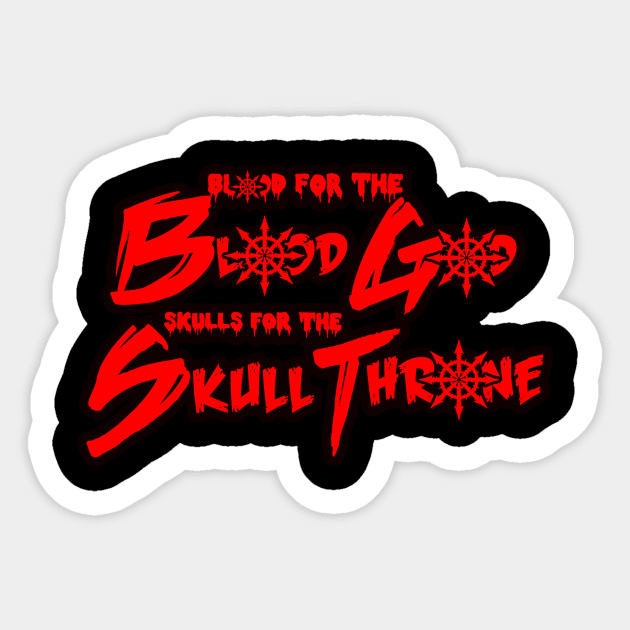 Khorne Sticker by Notanewmember